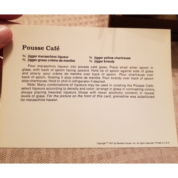 1977 The 2 in 1 International Recipe Card Collection Mixed Drinks Appetizers vtg - Picture 6 of 9